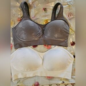 Bali Charcoal and Ivory Floral Bras